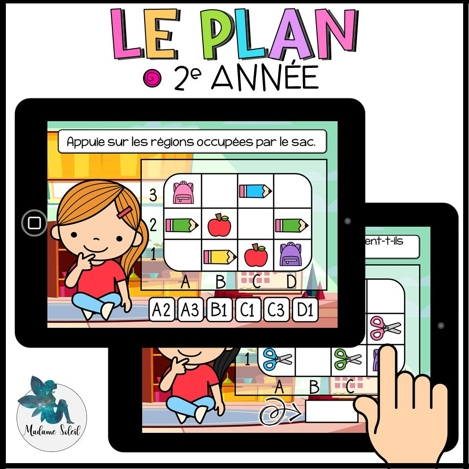 Le plan en 2e année Boom Cards