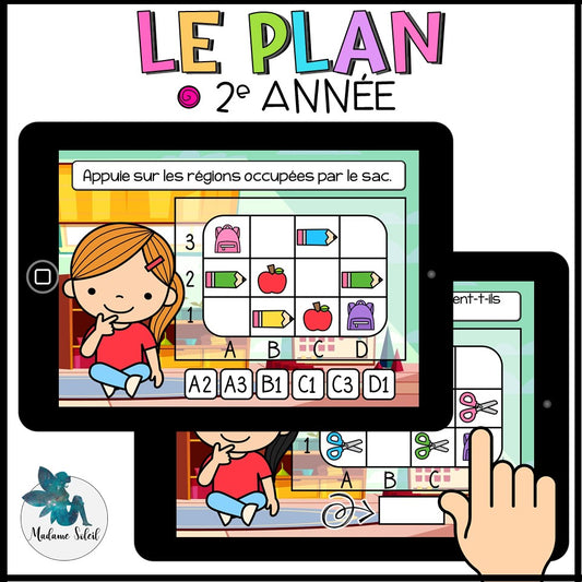 Le plan en 2e année Boom Cards