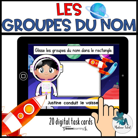Les groupes du nom de l’espace – Boom Cards