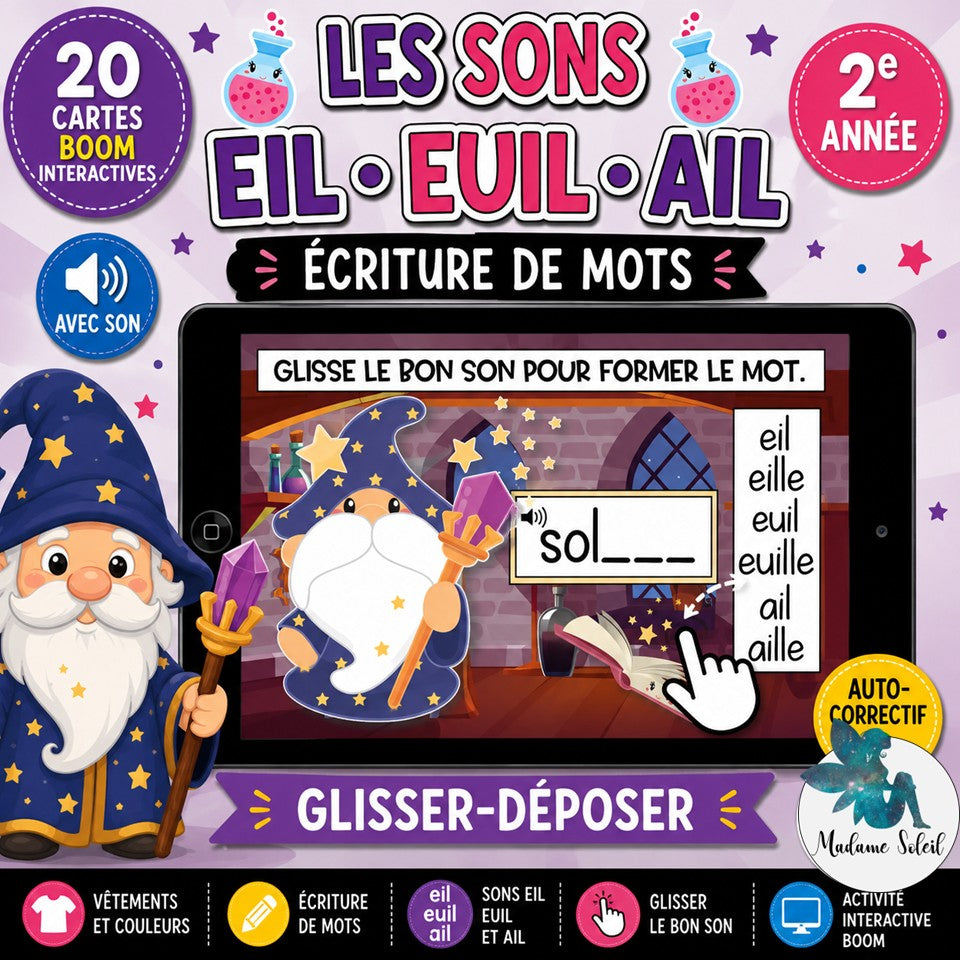 Les sons du magicien Boom Cards
