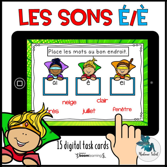 Les sons é/è Boom Cards