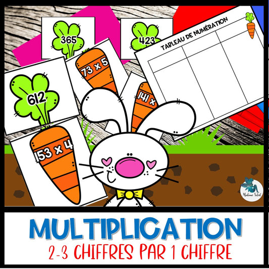 Multiplication 3 termes par 1 terme