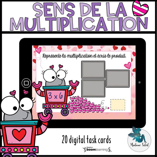 Sens de la multiplication Boom Cards