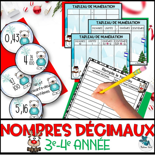 Nombres décimaux de l'hiver