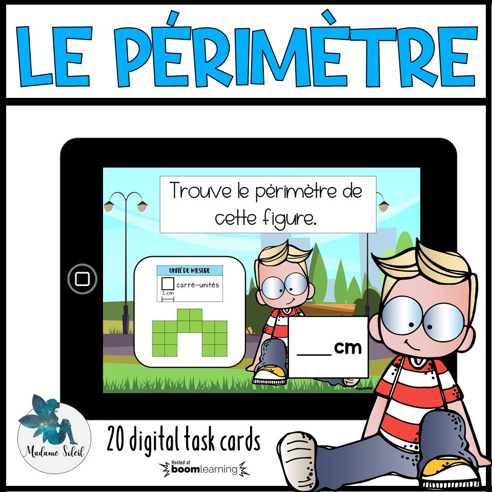 Le périmètre en 3e-4e année Boom Cards