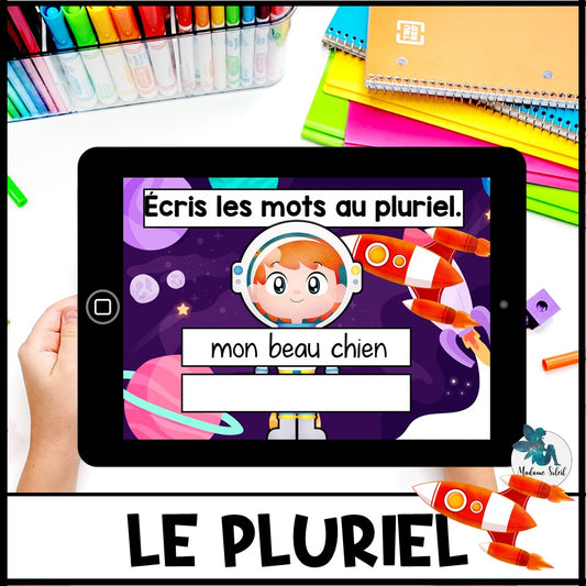Le pluriel : déterminants, noms et adjectifs - Boom Cards