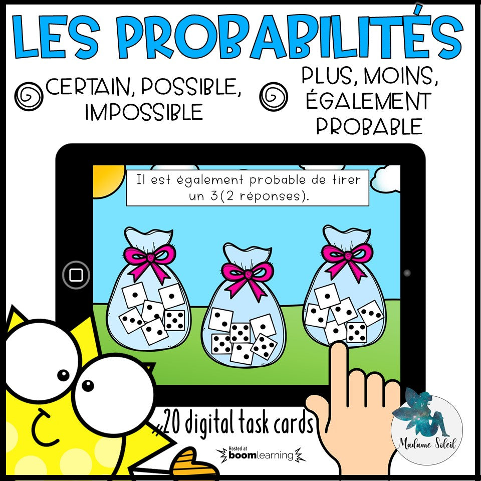 Les probabilités - Boom Cards