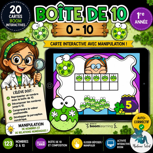 Représente le nombre de St-Patrick 0-10 BOOM CARDS