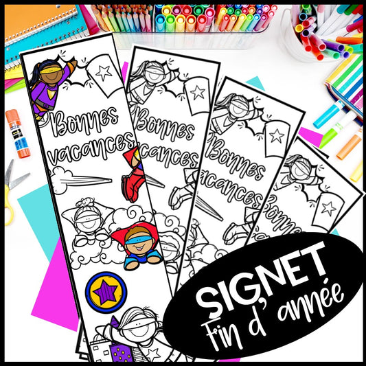 Signet de fin d'année Super-héros