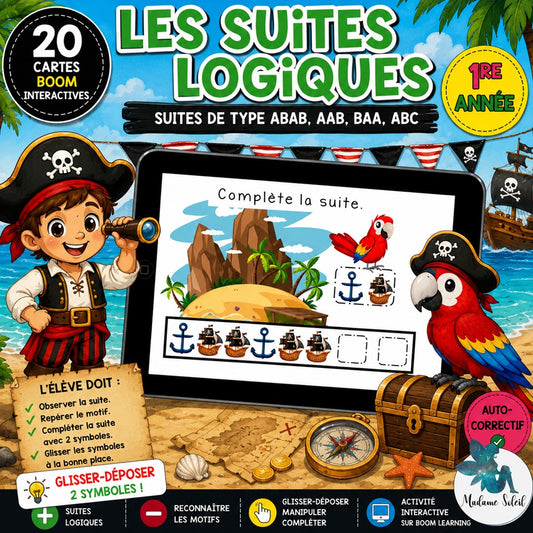 Les suites logiques du pirate Boom Cards