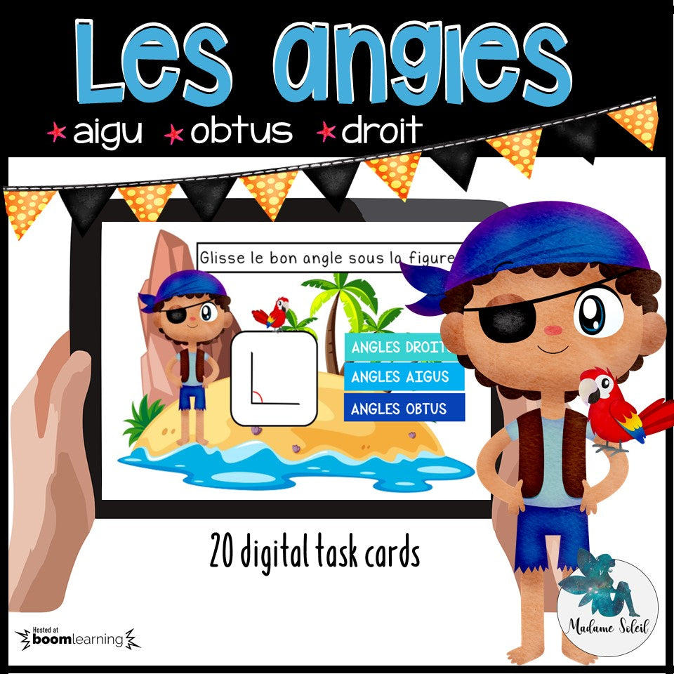 Les angles 3e année Boom Cards
