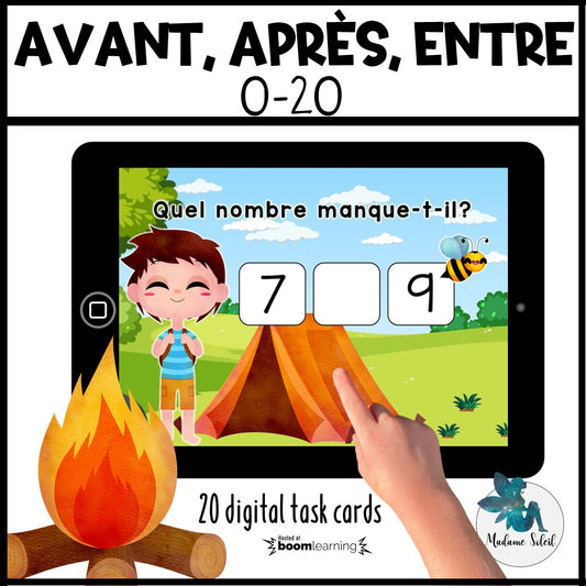 Avant, Après, Entre : nombre manquant