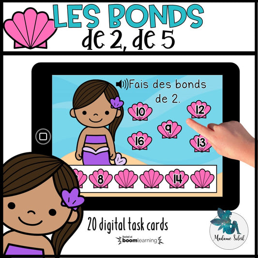 Les bonds de 2 et de 5 : 0-20 Boom Cards