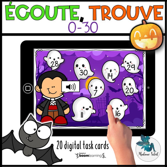 Les nombres de 0-30 Boom Cards Halloween