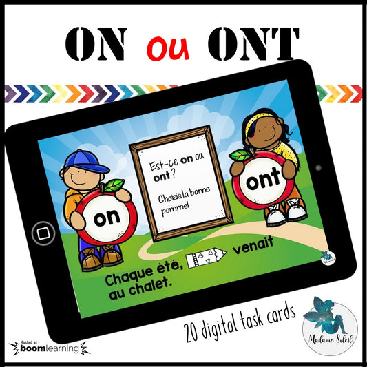 Homophone Boom Cards : on / ont