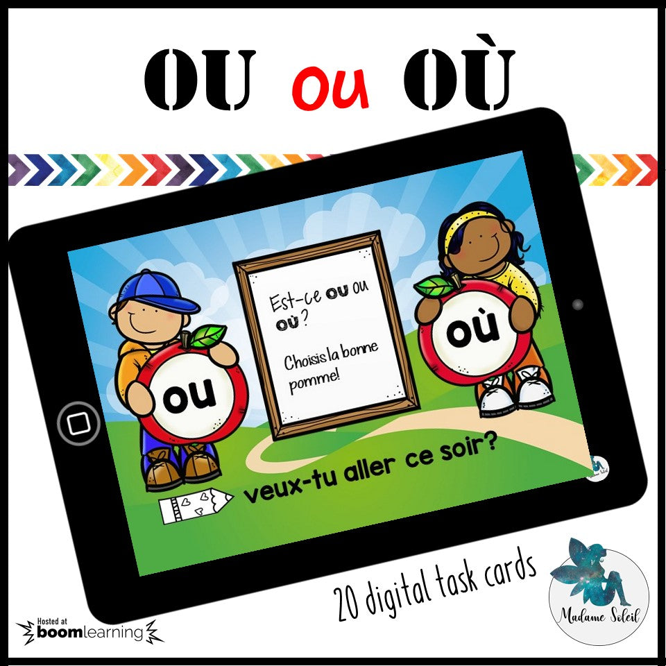 Homophone Boom Cards : ou / où