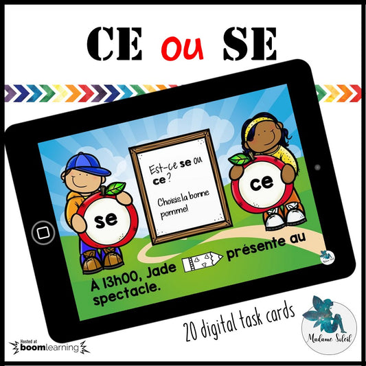 Homophone Boom Cards : se / ce