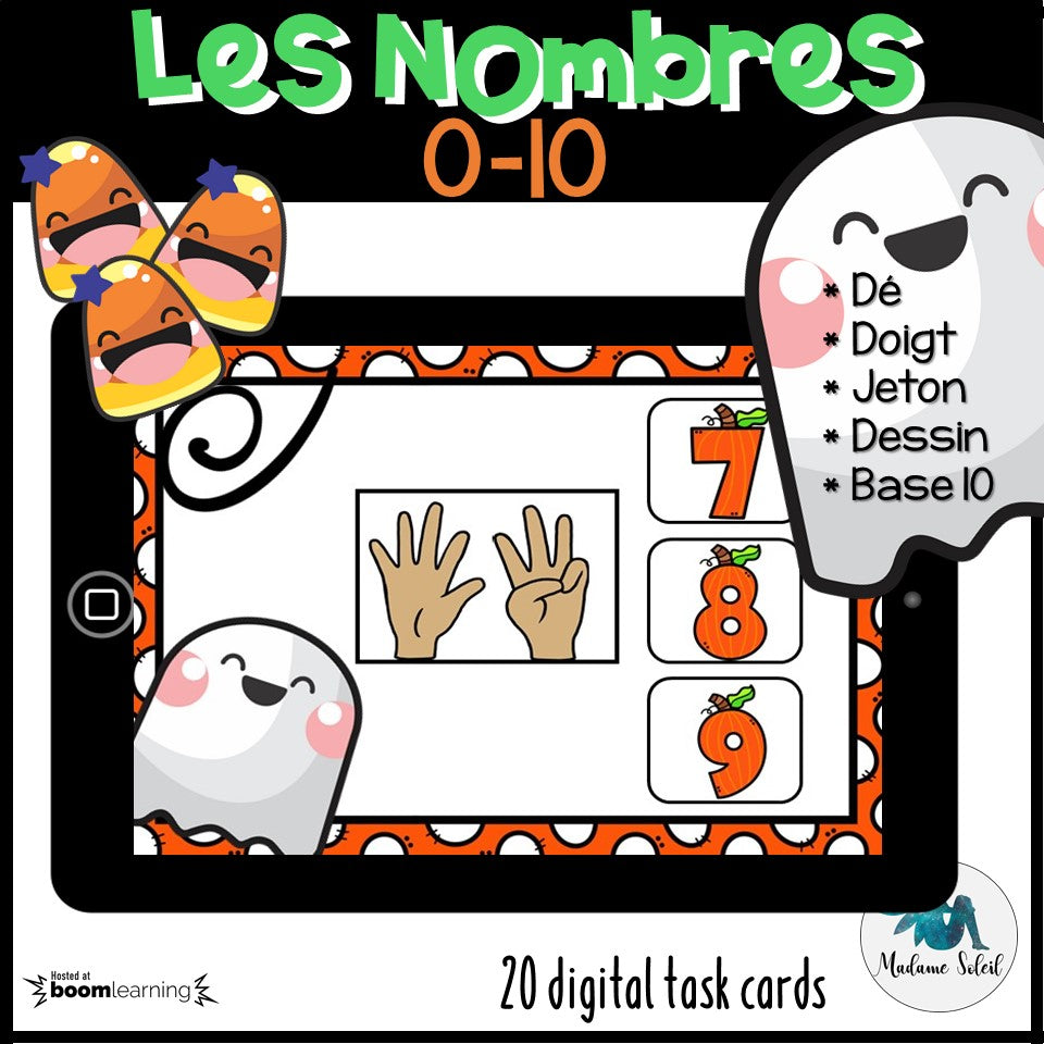 Nombres de 0-10 Halloween BOOM CARDS