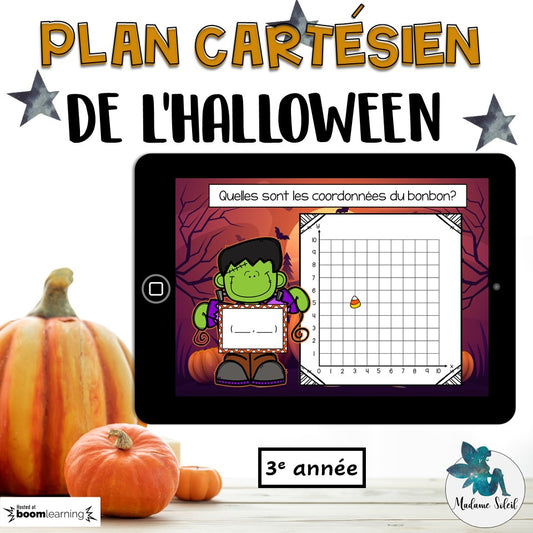 Plan cartésien de l'Halloween 3e année Boom CARDS
