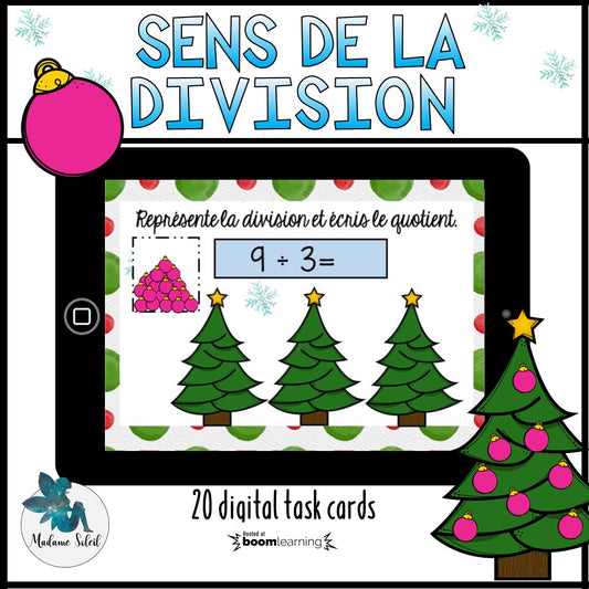 Sens de la division de Noël Boom Cards