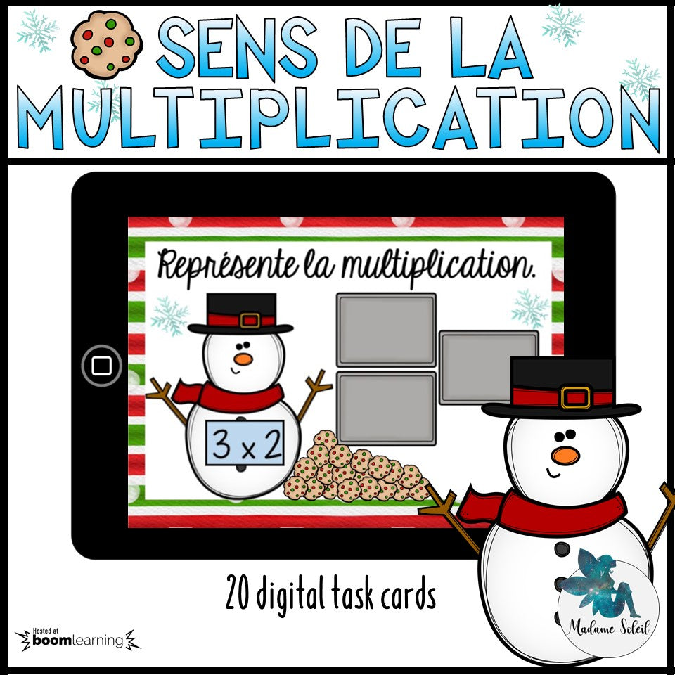 Sens de la multiplication 3e année de Noël