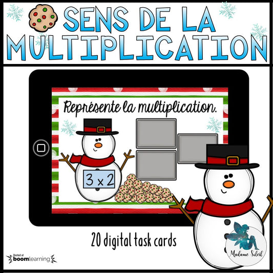 Sens de la multiplication 3e année de Noël