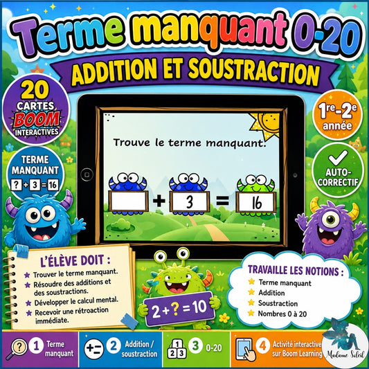Terme manquant 0-20 BOOM CARDS