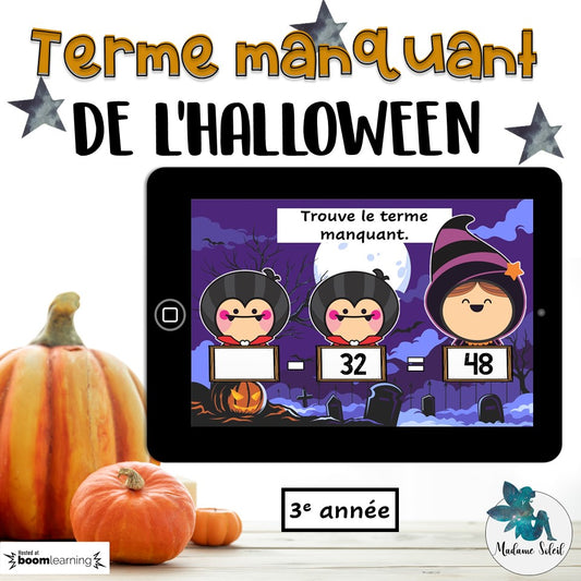 Termes manquants de l'Halloween 0-100 BOOM CARDS