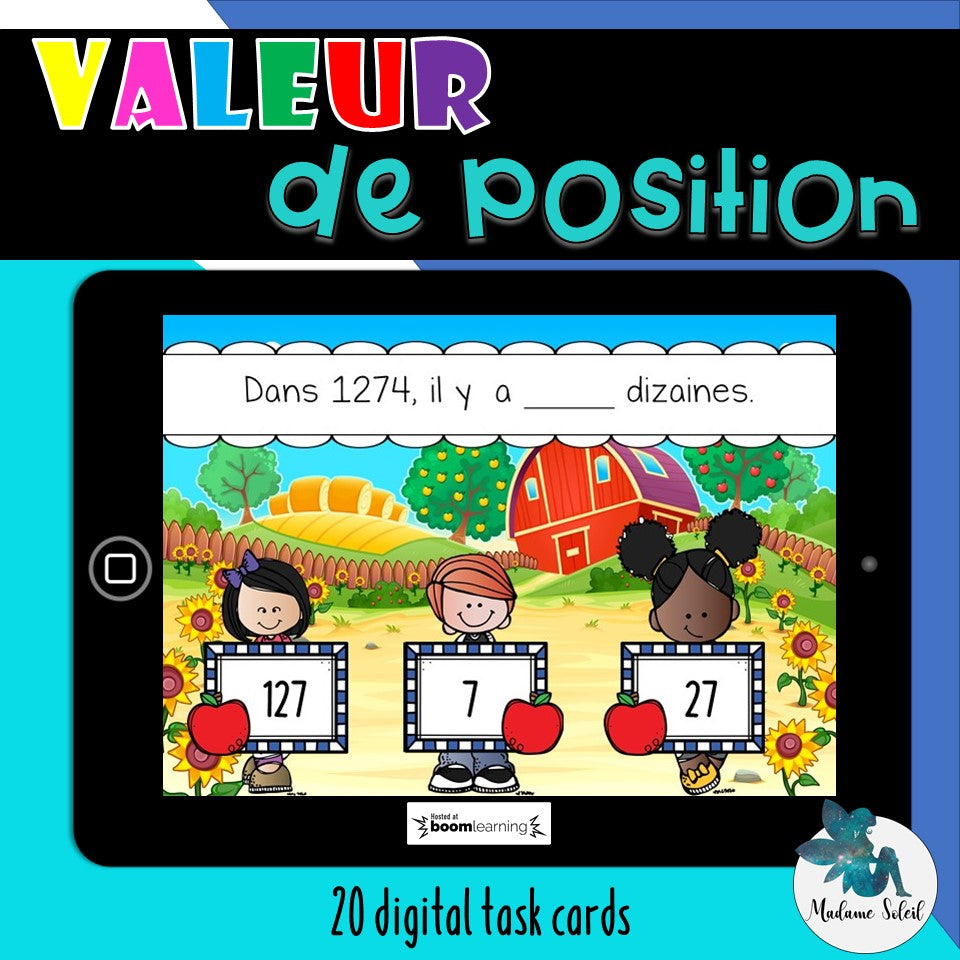 Valeur de position BOOM CARDS