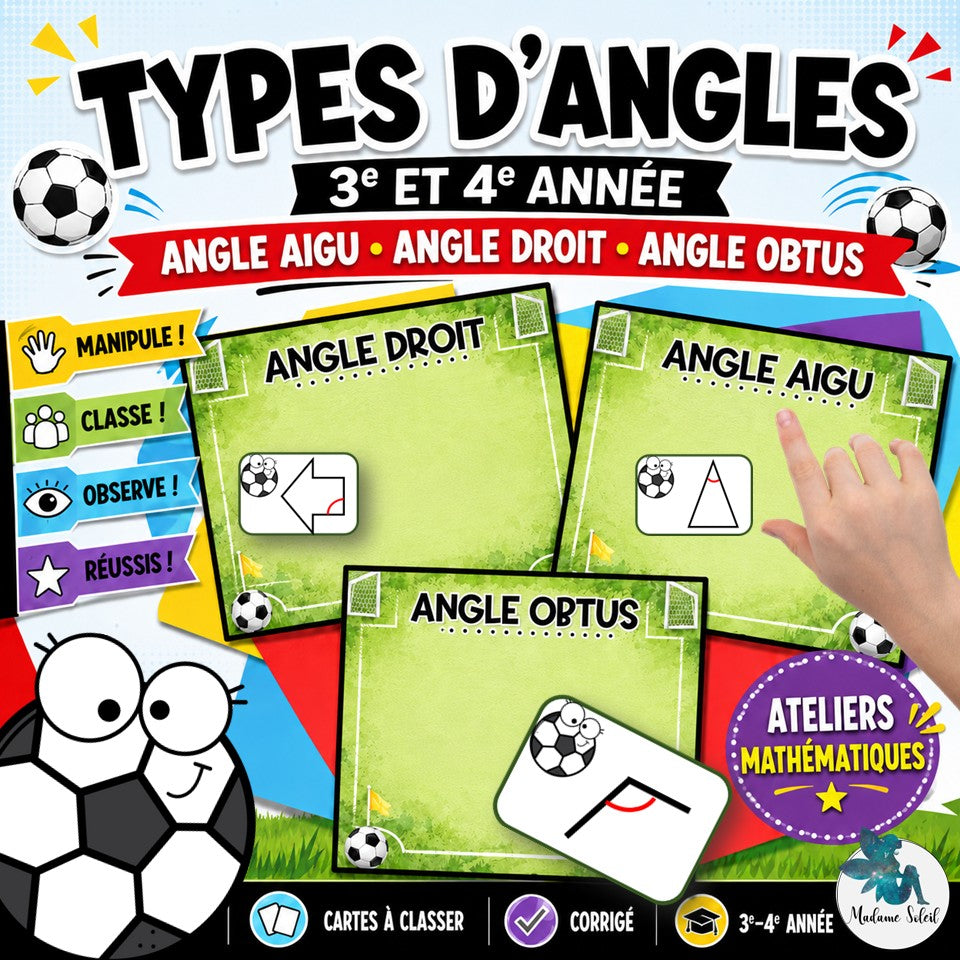 Les angles ( aigu, obtus et droit)