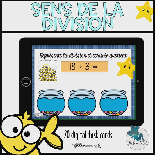 Sens de la division Boom Cards