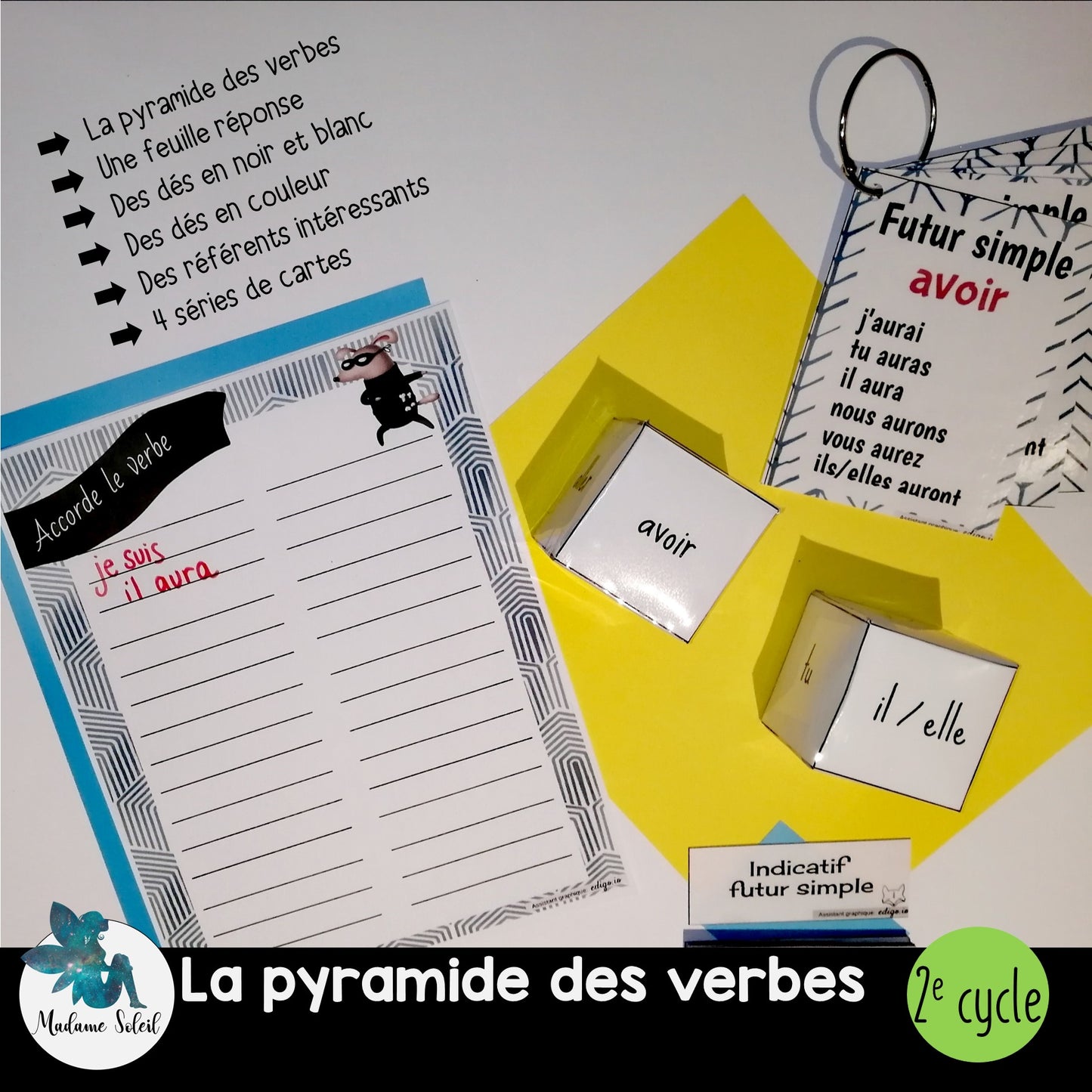 L'atelier des verbes : LA PYRAMIDE