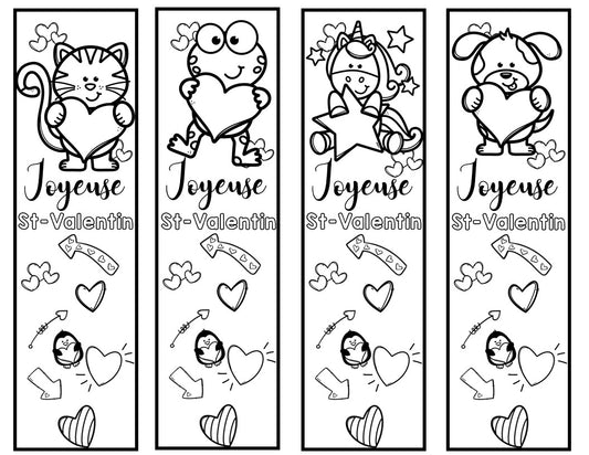 Signet de St-Valentin à colorier!