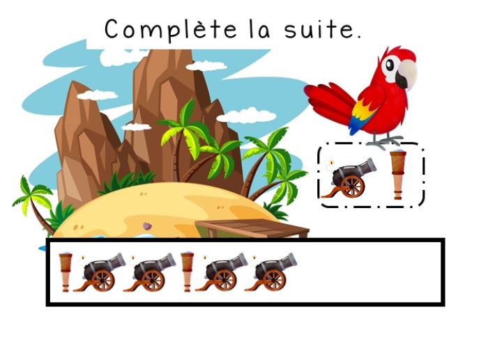 Les suites logiques du pirate Boom Cards